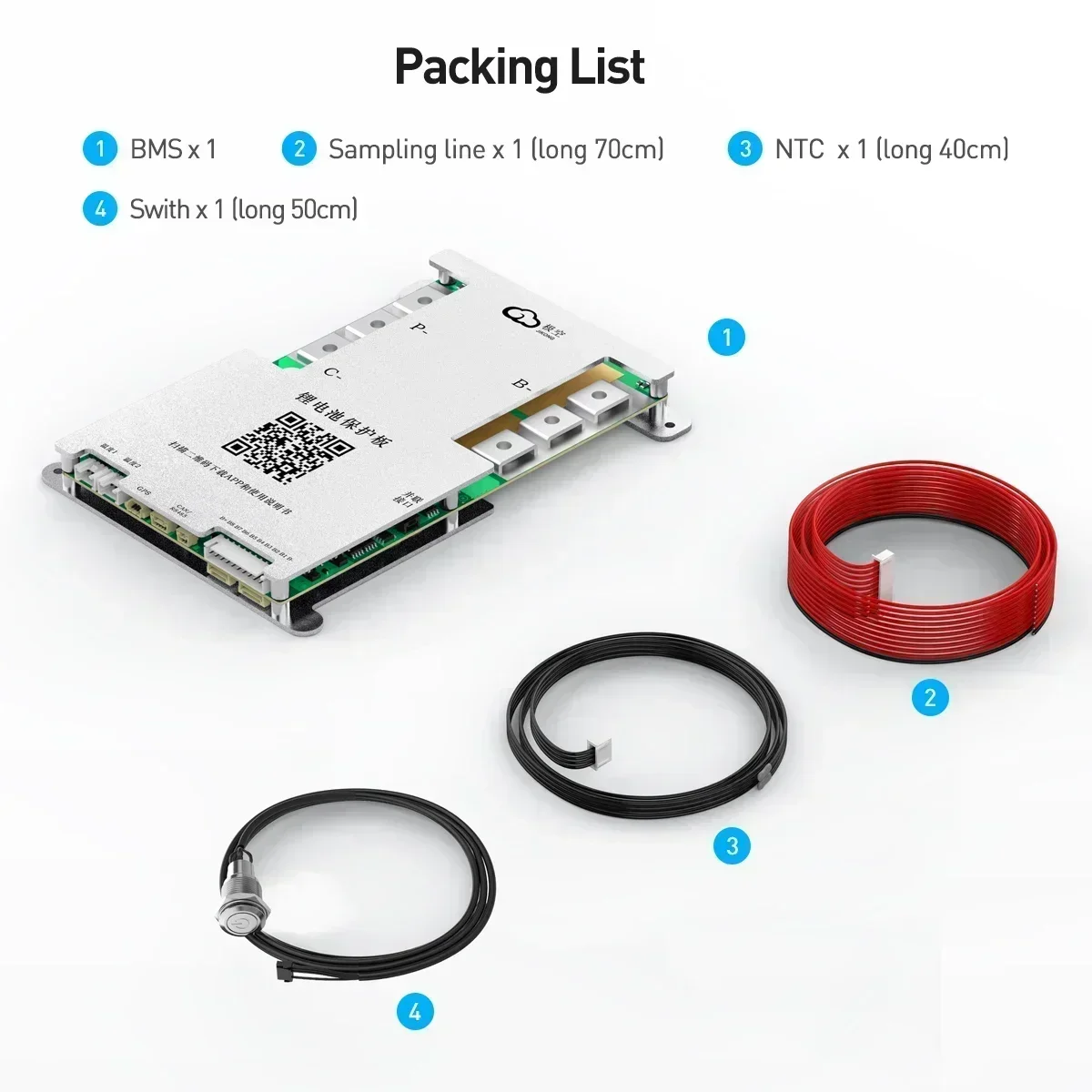 JK Smart BMS 4S-8S 12V 24V with Active Balancer 40A 60A LiFePO4 Li-Ion LTO Battery Protection Board JK-BD4A8S4P / BD4A8S6P view 6