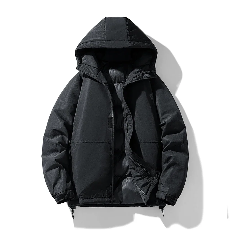 New Men Winter Outdoor Warm Parkas Jacket Coat Men's Autumn Outwear Casual Waterproof Thick Fleece Parkas Jackets Male LZLLTT