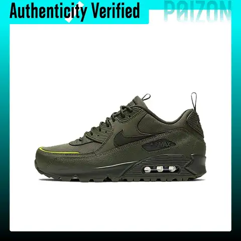 Nike Air Max 90 Running Shoes Men's Low-top Olive Green CQ7743-300
