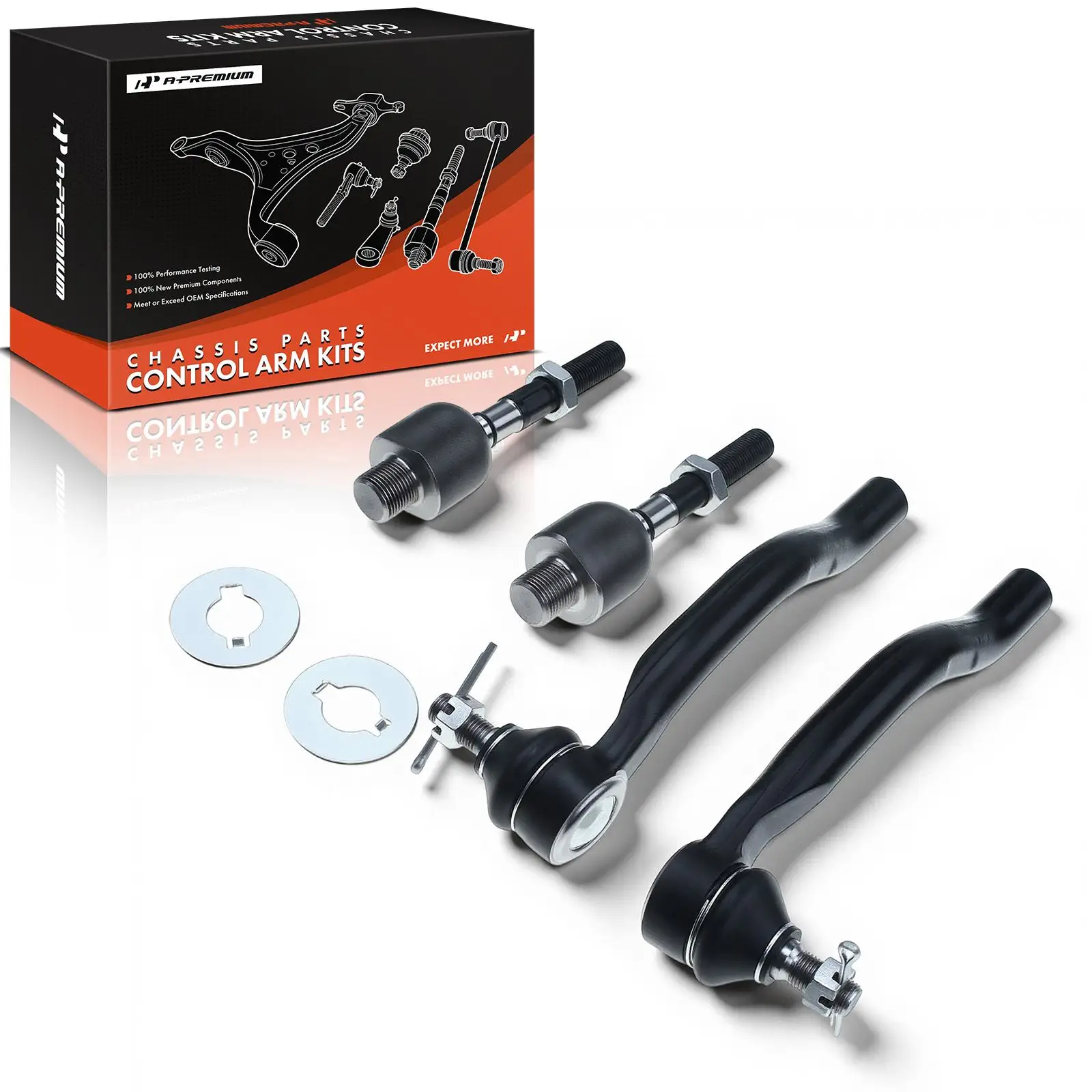 A-Premium 4x Left & Right Inner Outer Tie Rod End for Honda Accord 2008-2012
