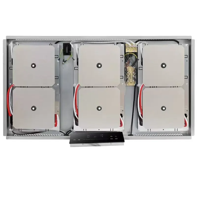 Household and Commercial 110-220V Hidden Slate Induction Cooker with Infr--ared Sensor and Six Burners