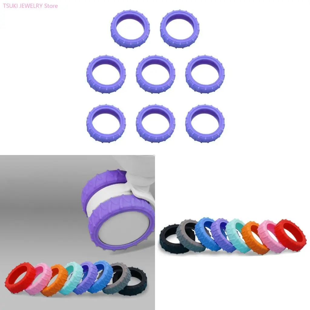 

62KE 8 Pcs Luggage Wheel Covers Luggage Protector Suitcase Wheel Covers