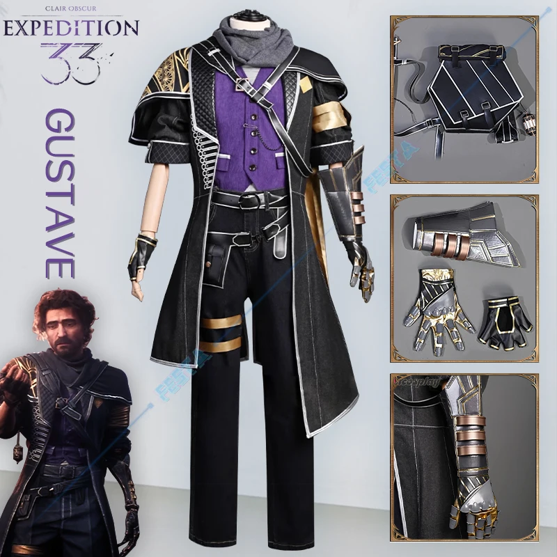 obelisk leather zip THE FACE OFF コスプレ Novo jogo clair obscur expedição 33 Gustave cosplay traje expedior