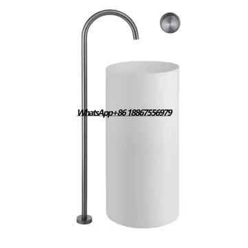 

European Villas Brass Double Control Faucet Light Luxury Vertical Basin Wash Basin Bathroom Hotel Faucet