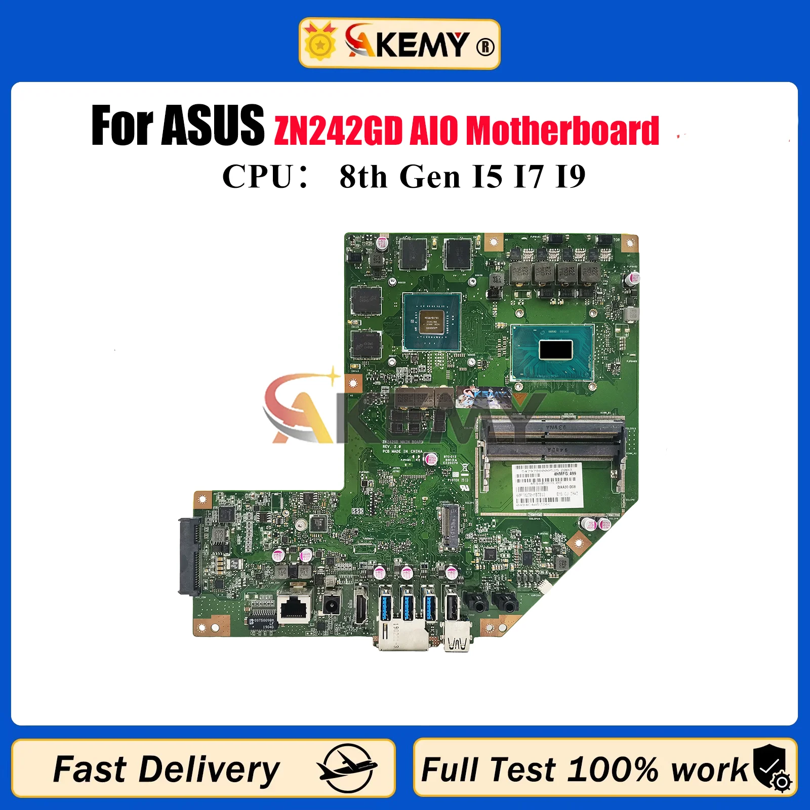 

ZN242GD Motherboard For ASUS Zen AiO ZN242G ZN242GD Mainboard With I5 I7 I9 CPU 100% tests OK fast shipping stk