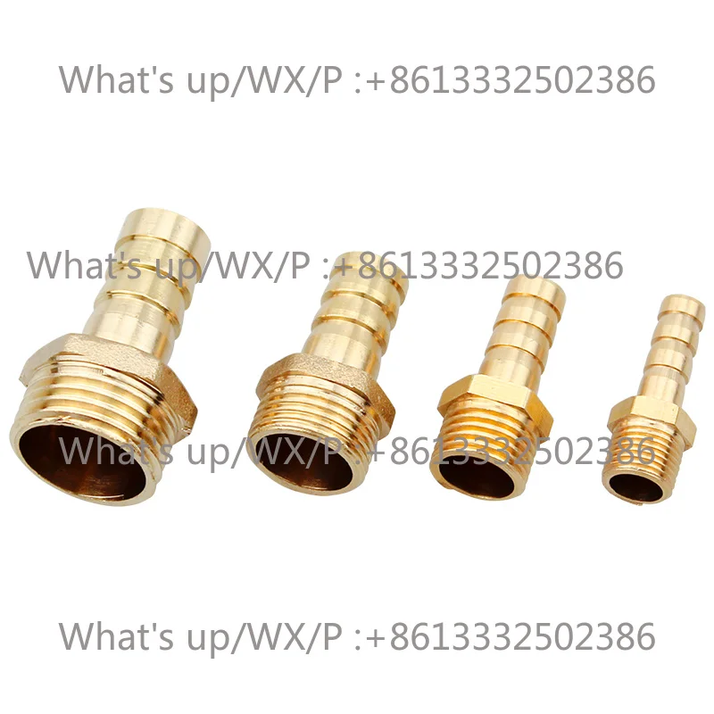 a-ll-copp-er g-as h-ose external thread conversion he-ad copp-er noz-zle external wi-re conne-ctor PC 7pcs