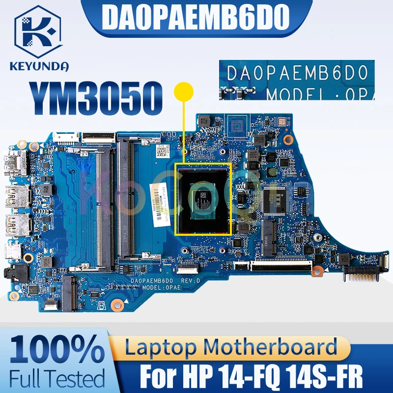 

For HP 14-FQ 14S-FR Notebook Mainboard Laptop DA0PAEMB6D0 YM3050 M03771-601 Mainboard