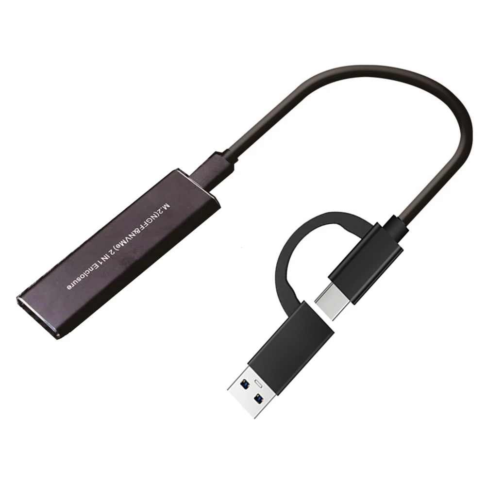 

AY14 -M.2 NVME NGFF SSD-корпус USB 3.1, двойной протокол Type-A к Type-C для SSD M.2