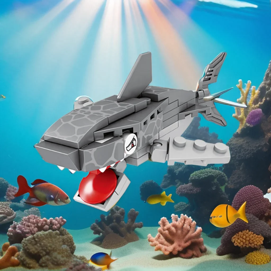 Great White Shark Building Blocks Toys -Leisure Activity, Perfect for Relaxation and Time-Killing Fun Our Own Ocean World