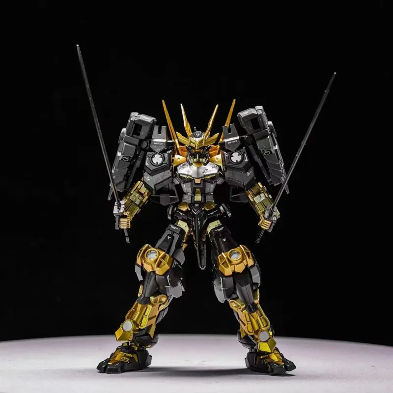 

New Hg 1/144 Arrival Beautiful Model Black Gold Color Spray Painted Assembly Toy Mecha Collectible Figure With Water Sticker