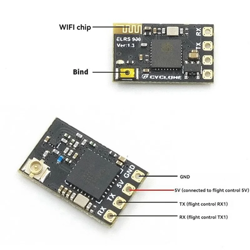 A14M 9 PCS Receptor ELRS 2.4 Ghz NANO Expresslrs Receptor CRSF Com Antena Tipo T Para RC FPV Traversando Peças de Drones