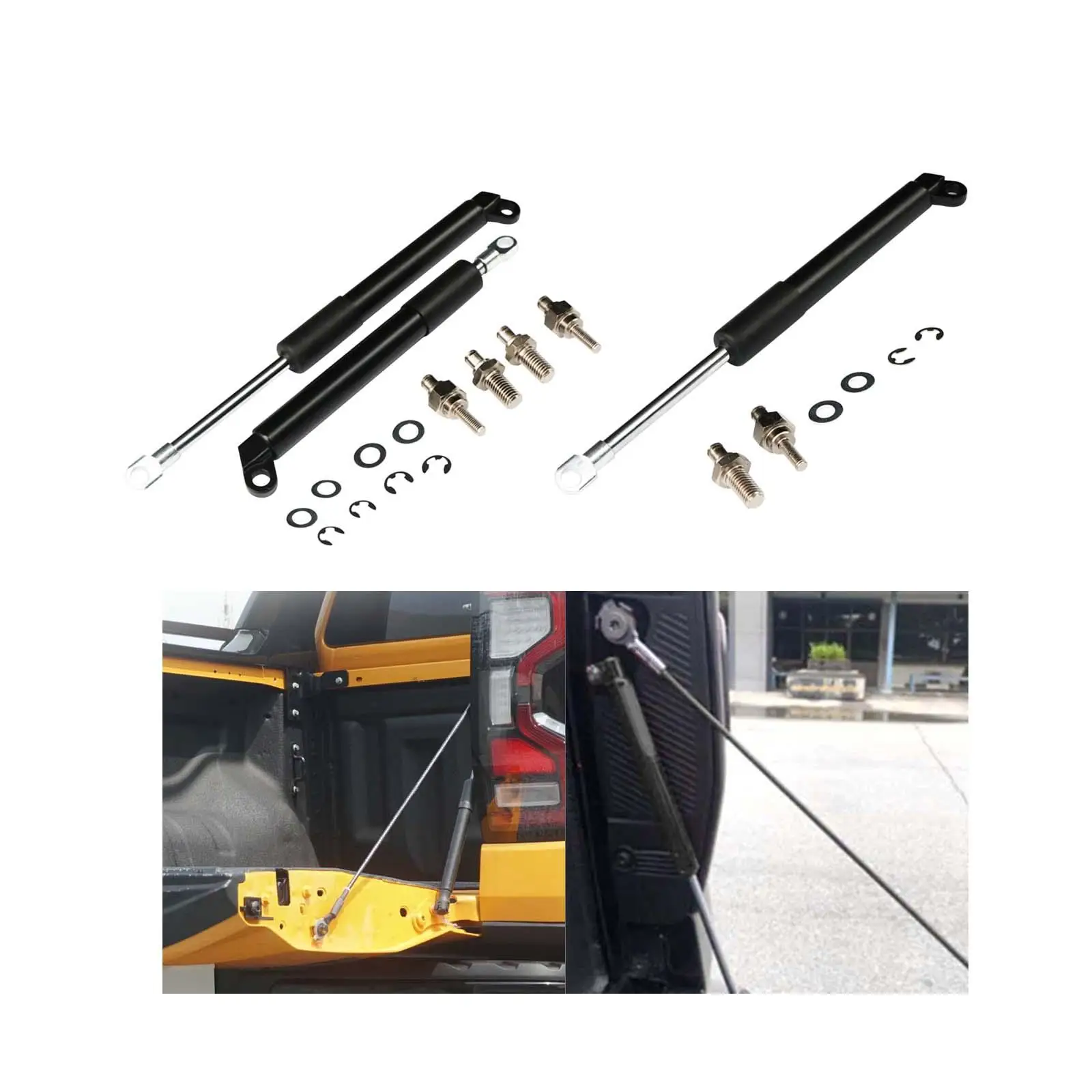 Rear Truck Tailgate Assist Shock Damper for Ford Ranger T9 XL XLT XLT Wildtrak 2022-2023+ Truck Tailgate Assist Shock Struts Kit