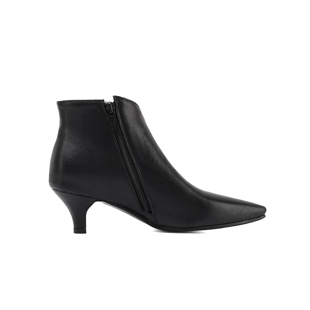 Brand New Sexy Brown Black Women Ankle Boots Fashion Pointed Toe Med Heels Lady Shoes Plus Big Small Size 10 30 43 48 view 4