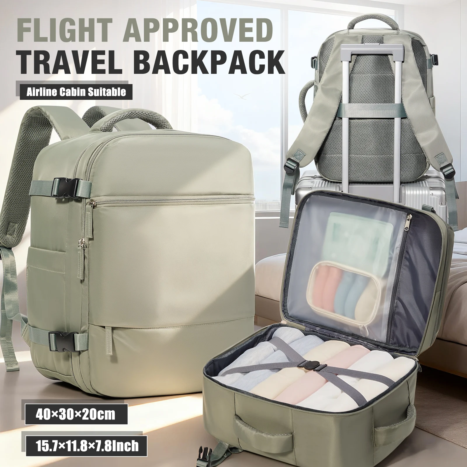 Backpack Travel Cabin Plane 40x30x20, Ryanair Backpack Laptop Bag Hand Luggage Backpack Portable Travel Backpack For Women Men