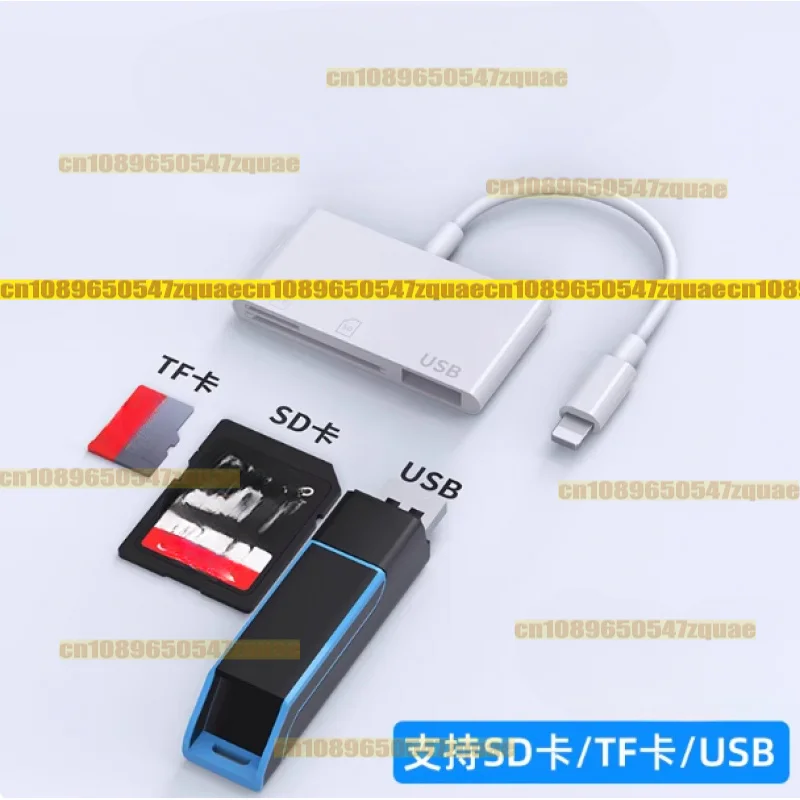 

SD+TF Card Reader Memory Card Reader with USB Adapter Plug and Play