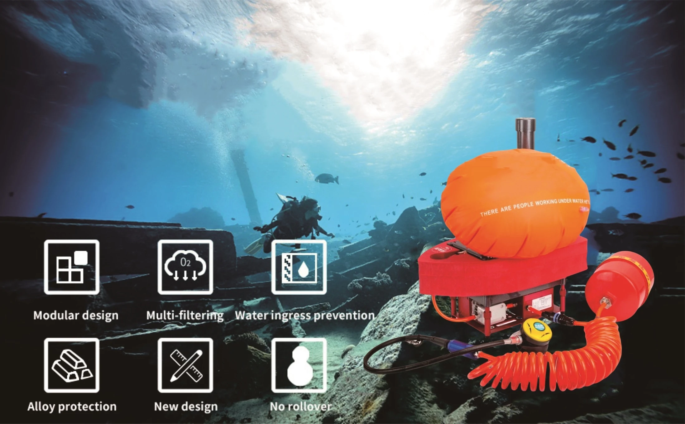 CamolechWOLACH Chuangqian No.1 6th-Gen Smart Diving Ventilator: Premium Safety Innovation For Unstoppable Underwater Expeditions