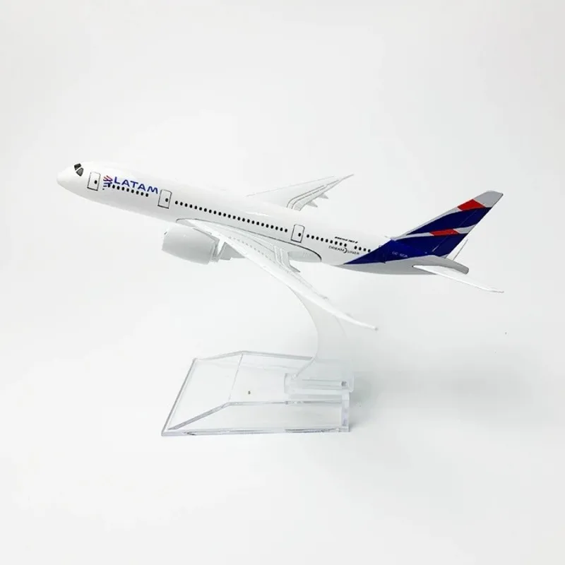 

Металлическая литая модель самолета B787 Chile LATAM Airways, 16 см, масштаб 1/400, с подставкой, коллекционная, для демонстрации