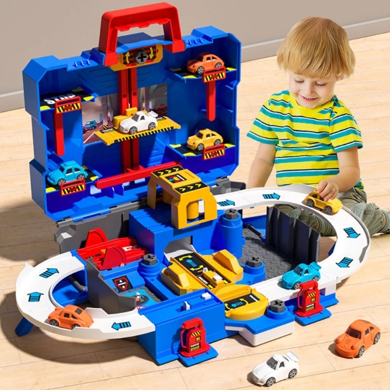 City Track Car Toy For Kids Buildable Playset for Younger Vehicle Enthusiasts Inspires Creativity Stimulating Creativity