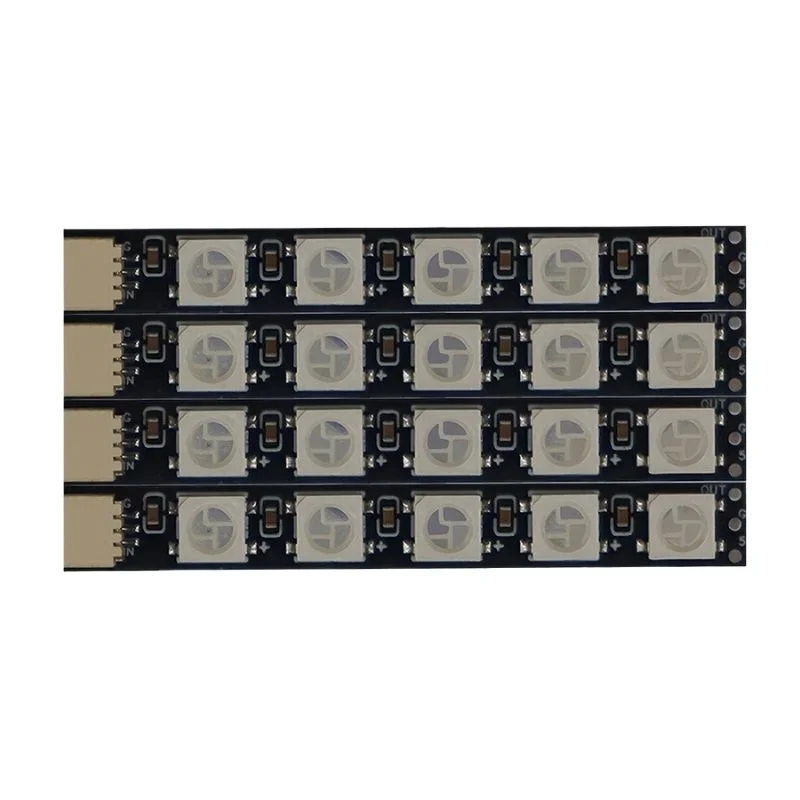 HPXGRC WS2812B 5-Bead RGB Programmable LED Strip for FPV Drones, Solderless Installation Compatible with Betaflight