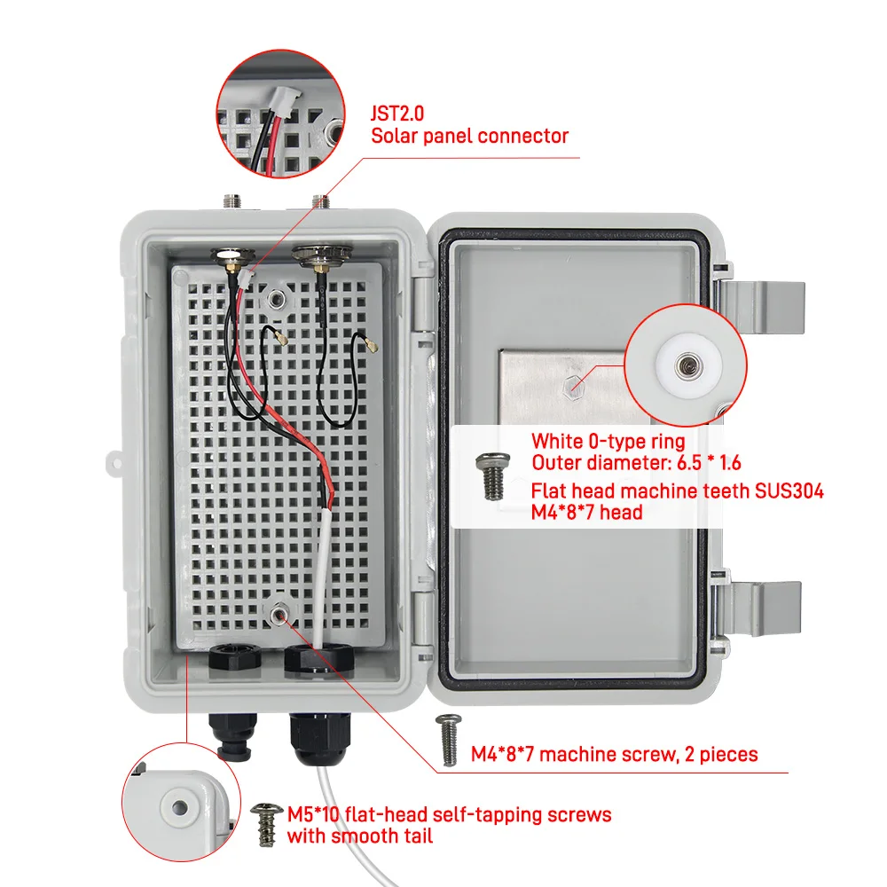LILYGO ® T-Solar Kit Solar-Lade-Erweiterungsplatine mit wasserdichtem Gehäuse, unterstützt Mainboard, Outdoor-Einsatz, 4,4–6 V Stromversorgung – Detail 3