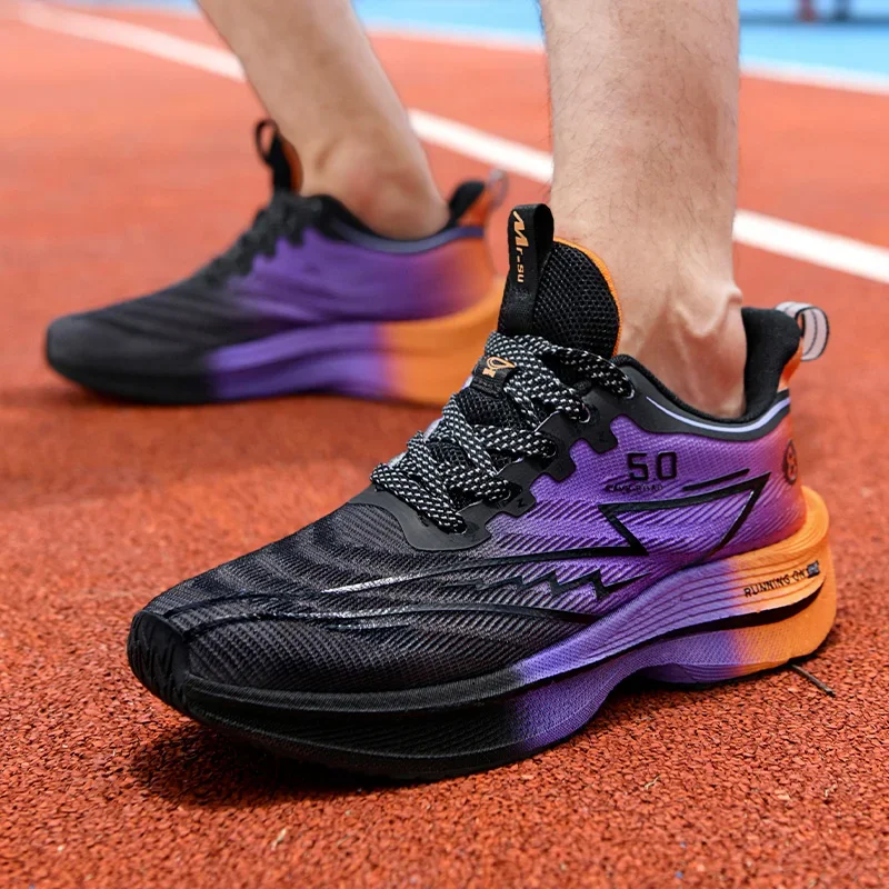 men sport shoes professional cushioned carbon plate running shoes breathable lace up casual sneakers marathon athletic footwear men sport shoes professional cushioned carbon plate running shoes breathable lace up casual sneakers marathon athletic footwear