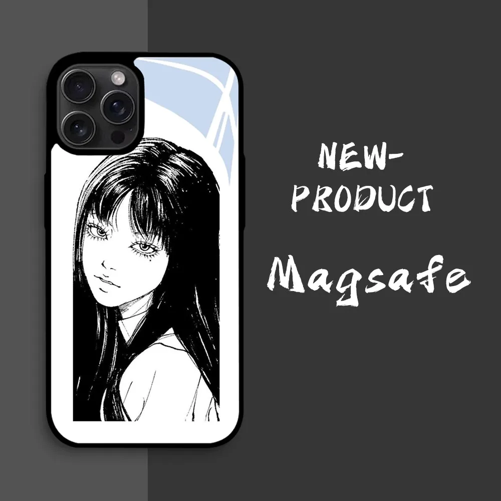 Anime Junji Ito Tomie Phone Case For iPhone16 15 14 13 12 11 Pro Xs Max Mini XR X 7 8 Plus luxury Mirror Hard Funda