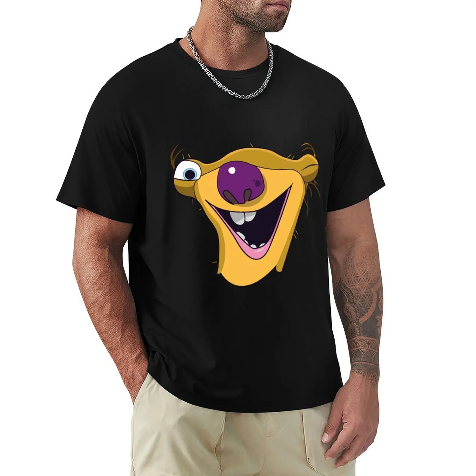 

Sid the Sloth - Ice Age T-Shirt Clothing Man t-shirt vintage graphic tee quick-drying mens fashion