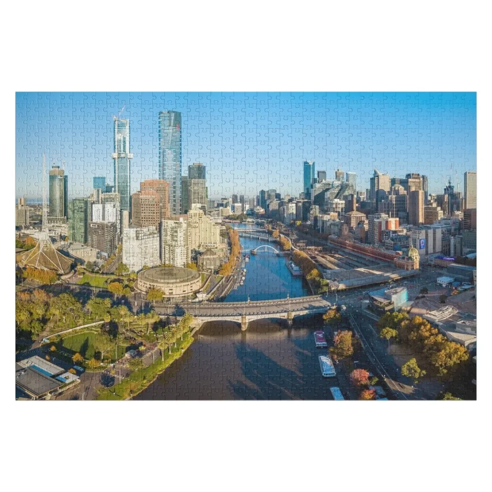 

Melbourne City Jigsaw Puzzle Personalized Baby Toy Personalized For Kids Iq Puzzle