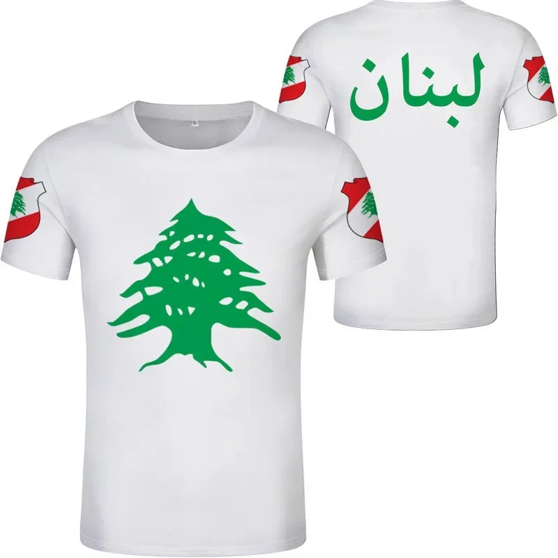 Lebanon Flag 3d Printed T Shirt For Men Women Clothing T Shirt Casual Fashion Short Sleeve O Neck Streetwear Loose Graphic Tee