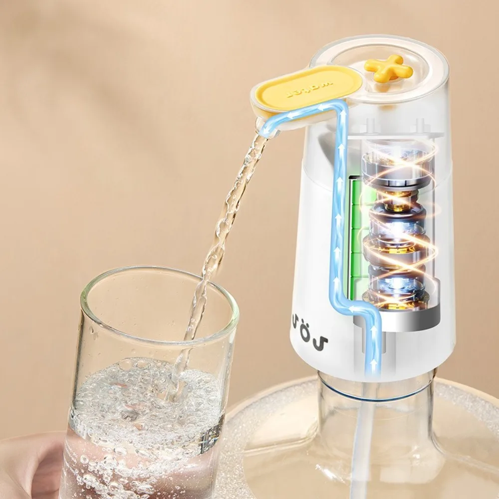 

USB Rechargeable Electric Water Bottle Pump One-button Switch Automatic Dispenser Automatic Water Pump Low Noise