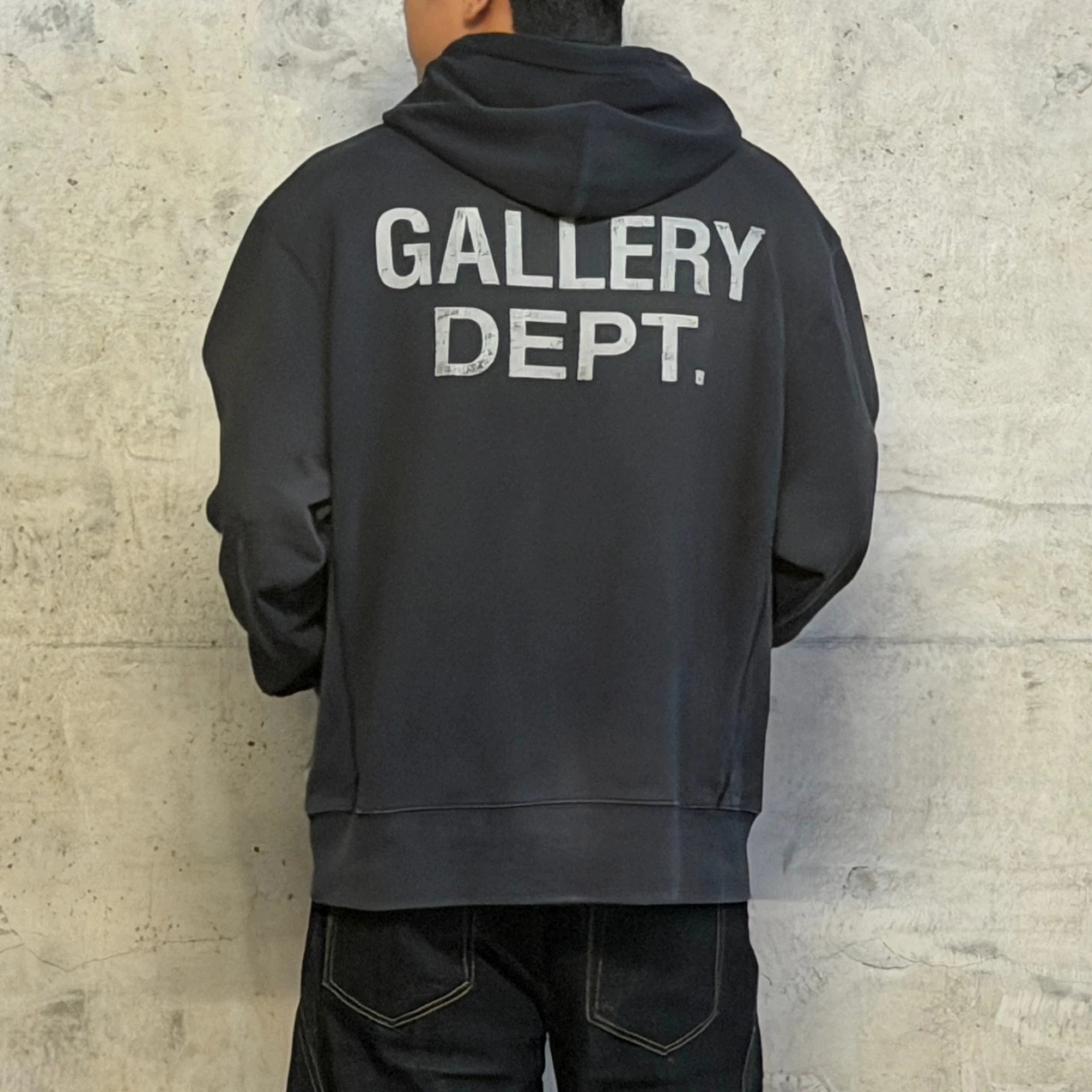 Gallery DEPT English print ink splashing hooded sweater washing water do old retro graffiti hoodie