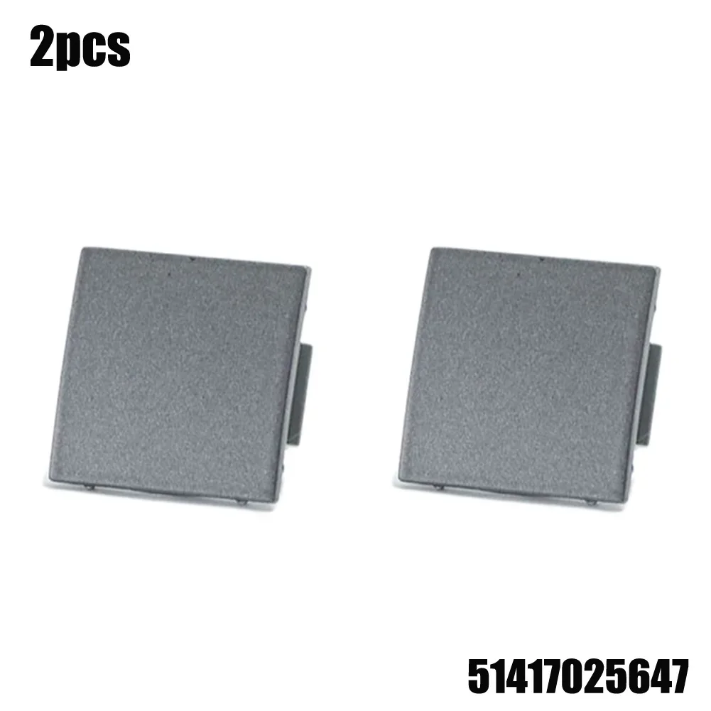 2PCS Door Panel Cover Plug 51417025647 For BMW 7 Series E65 E66 745i 02-08 Grey ABS Front Door Flap Cover Interior Accessories