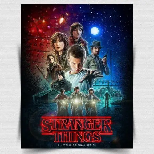 

Металлический настенный плакат STANGER THINGS, ретро фильм, рекламный плакат, печать, Декор