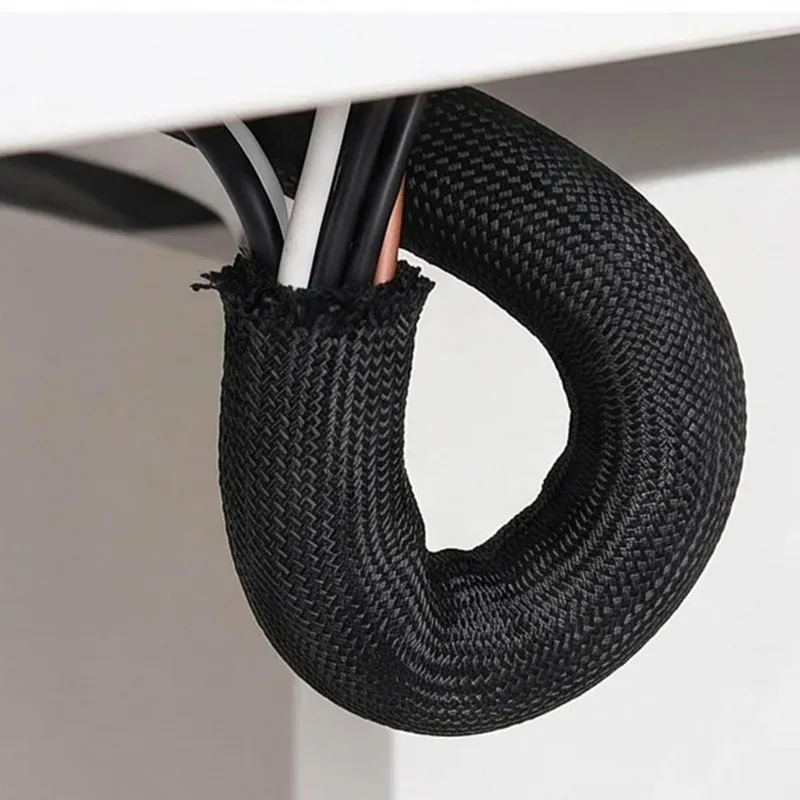 20/1M Weaving Cable Sleeve Computer Data Network Cable Management Straps Self Winding Textile Wire Protection Sleeve Supplies