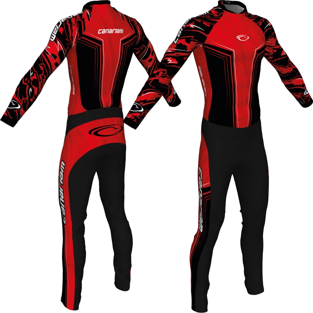 

Canariam Skating Speed Skating Suit Practice Training Inline Speed Skating Short Sleeve Triathlon Long trousers Race Clothing