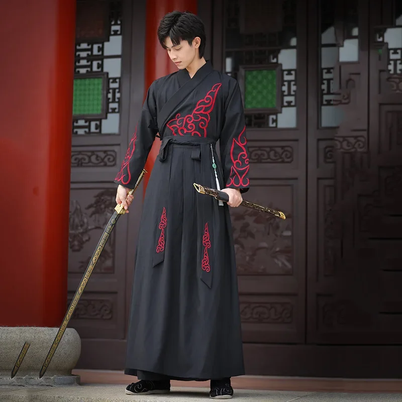 

Ancient Costume Clothes Chinese Traditional Hanfu Dress Tang Suit Swordsman Gown Robes Kimono Han Dynasty Cosplay Costumes