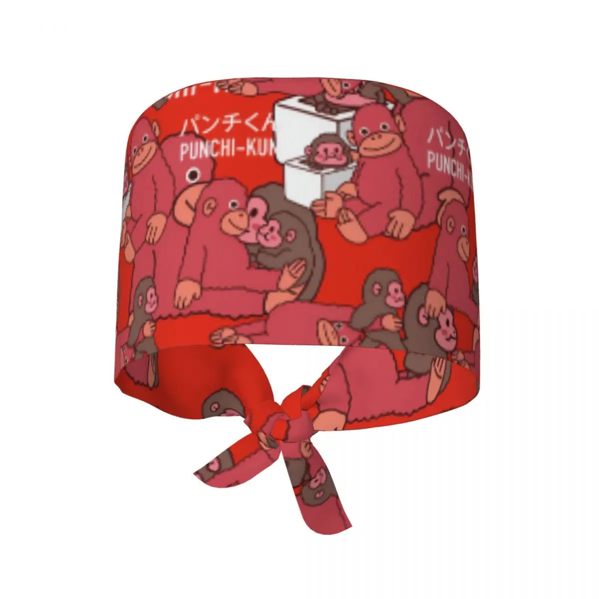 Scrub Caps Team Punch Funny Monkey Nursing Hats Men Women Novelty Medical Hat Comfy Elastic Holder Long Hair Working Cap