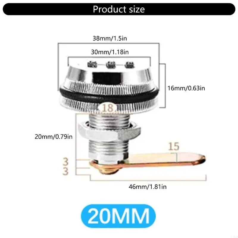 

U4LA 2Pieces Sturdy Combination Lock Accessory for Mailbox and Cabinet Protective