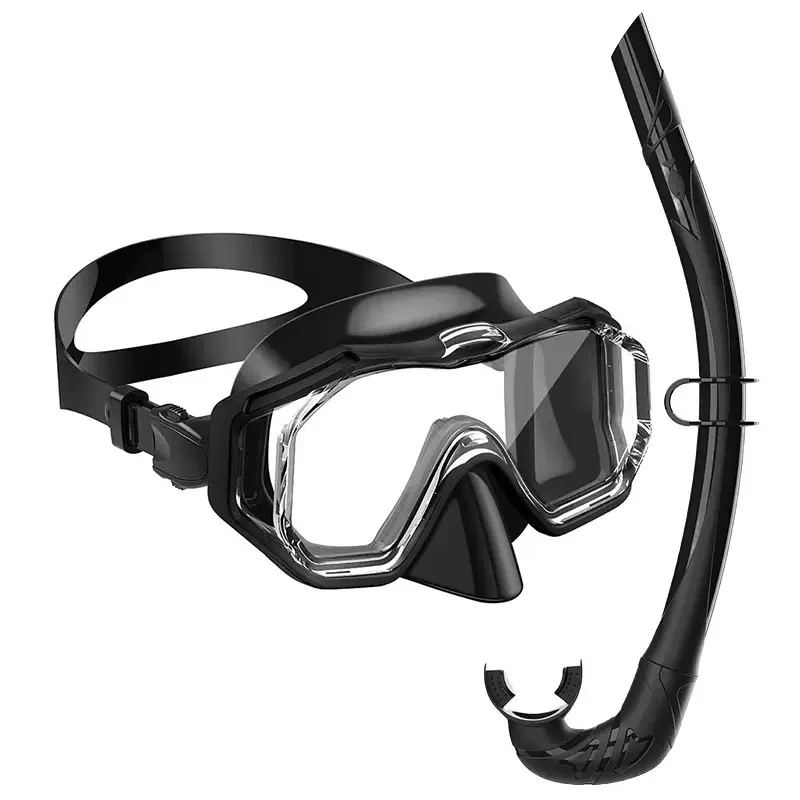 

Набор масок для подводного плавания, панорамный широкий вид, противотуманная защита для взрослых и детей, подводное плавание, обучение плаванию, дайвинг, регулируемый