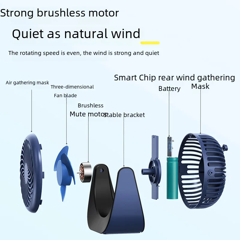 Настольный маленький вентилятор, мини-вентилятор, настольный вентилятор, портативный студенческий офисный домашний ветровой бесшумный USB-вентилятор