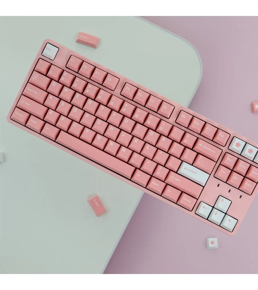 

GMK Peach Blossom 129-key PBT Original Highly Sublimated Mechanical Keyboard Keycaps