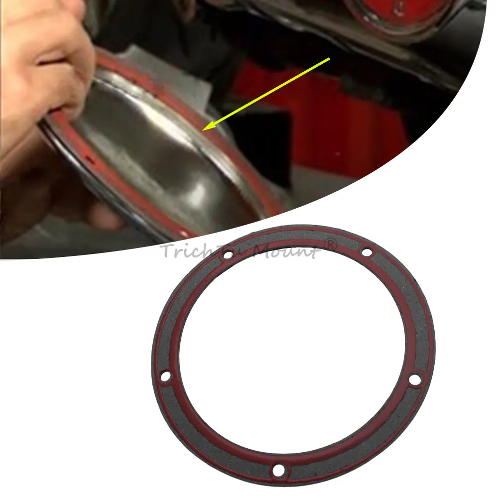 1Pcs Derby Cover Gasket 5 Hole Primary Derby Cover Gasket For Harley Road Glide Electra Glide Street Glide Tri Glide Road King