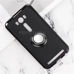 For ASUS Zenfone 2 Laser ZE500KL Z00ED 5.0 Inch PlusBack Ring Holder Bracket TPU Soft Silicone protect Case Anti falling shell