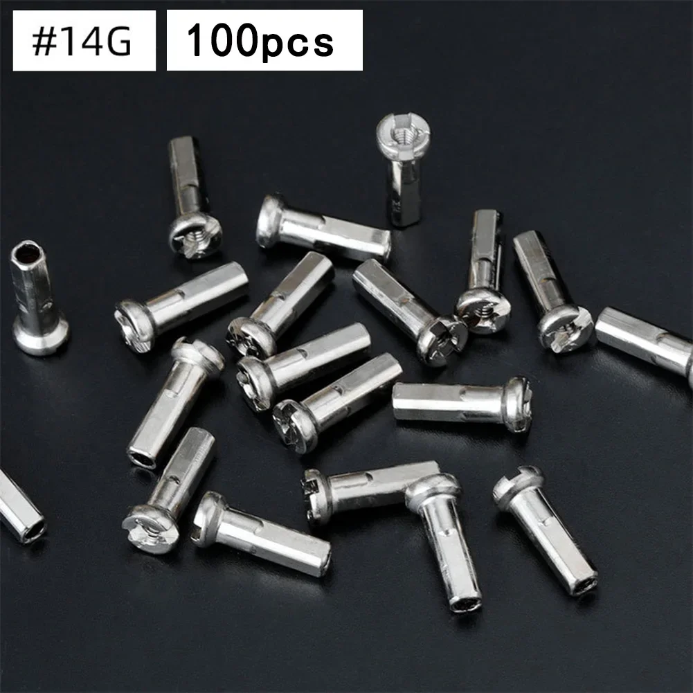 Brand New High Quality Sapim Nipples Cap 100 Pcs 12G/14G 13mm/14mm Bar Cap Length Accessories Copper Folding Bike