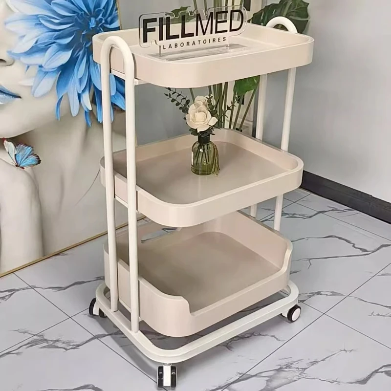 

Специализированная тележка для салонов красоты, роскошная мобильная тележка-органайзер для салонов, коммерческая мебель ZY40ZWJ