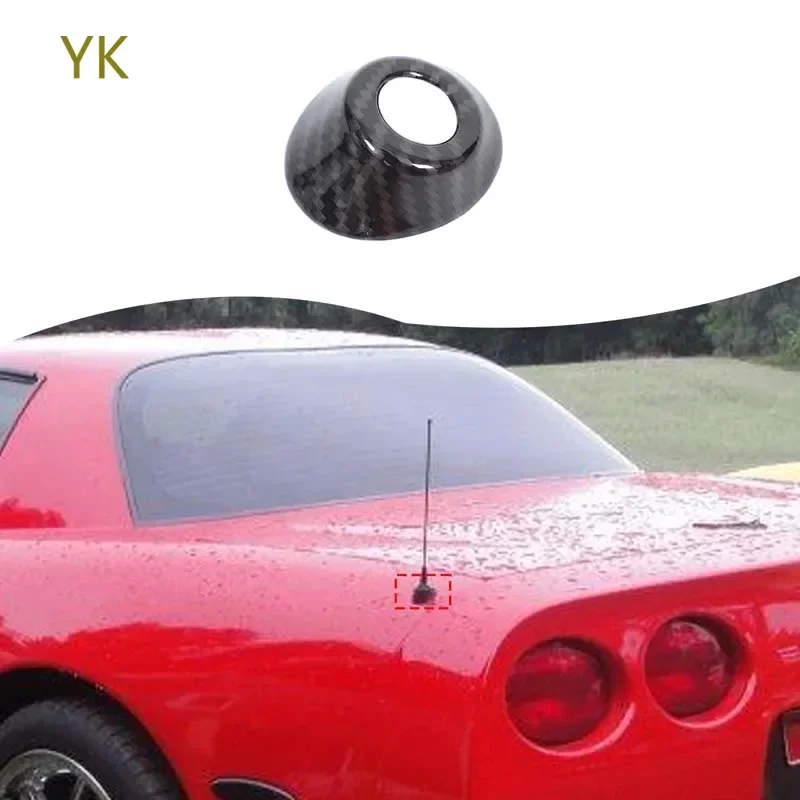 

For Chevrolet Corvette C5 1998-2004 ABS Carbon Fiber Car Antenna Base Cover Decoration Car Accessories
