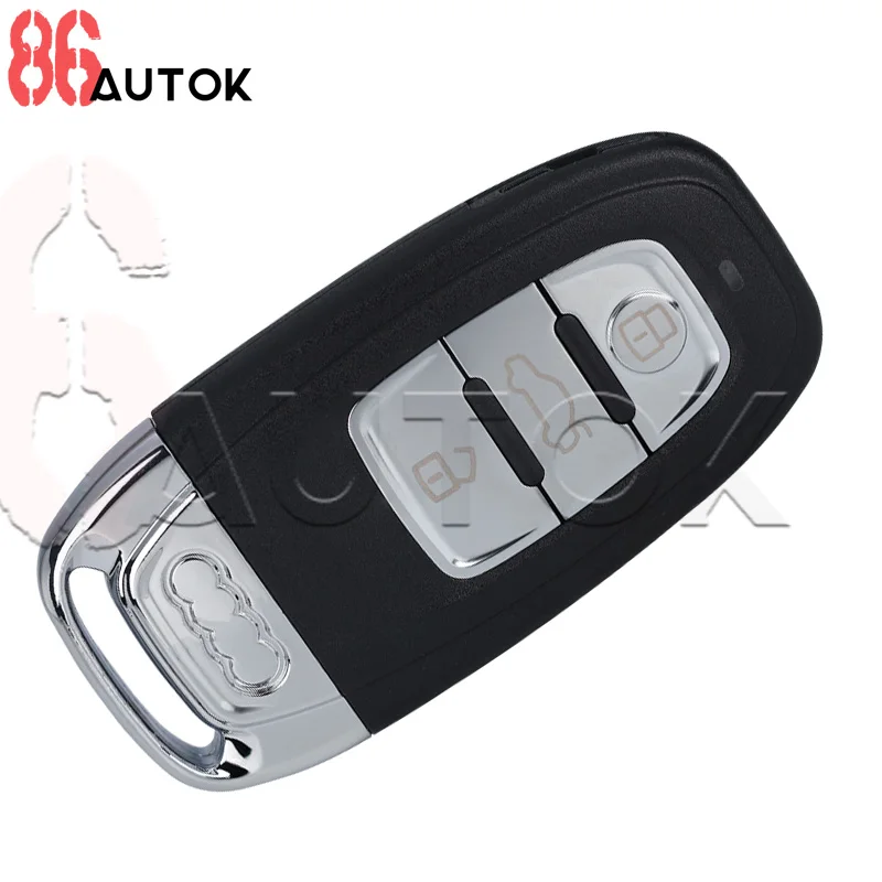 Zamiennik kluczyka samochodowego do Audi Quattro Q5 Q7 A6 A8 A4L A3 A4 A5 A6 A8 Obudowa pilota samochodowego 3/4 Przyciski