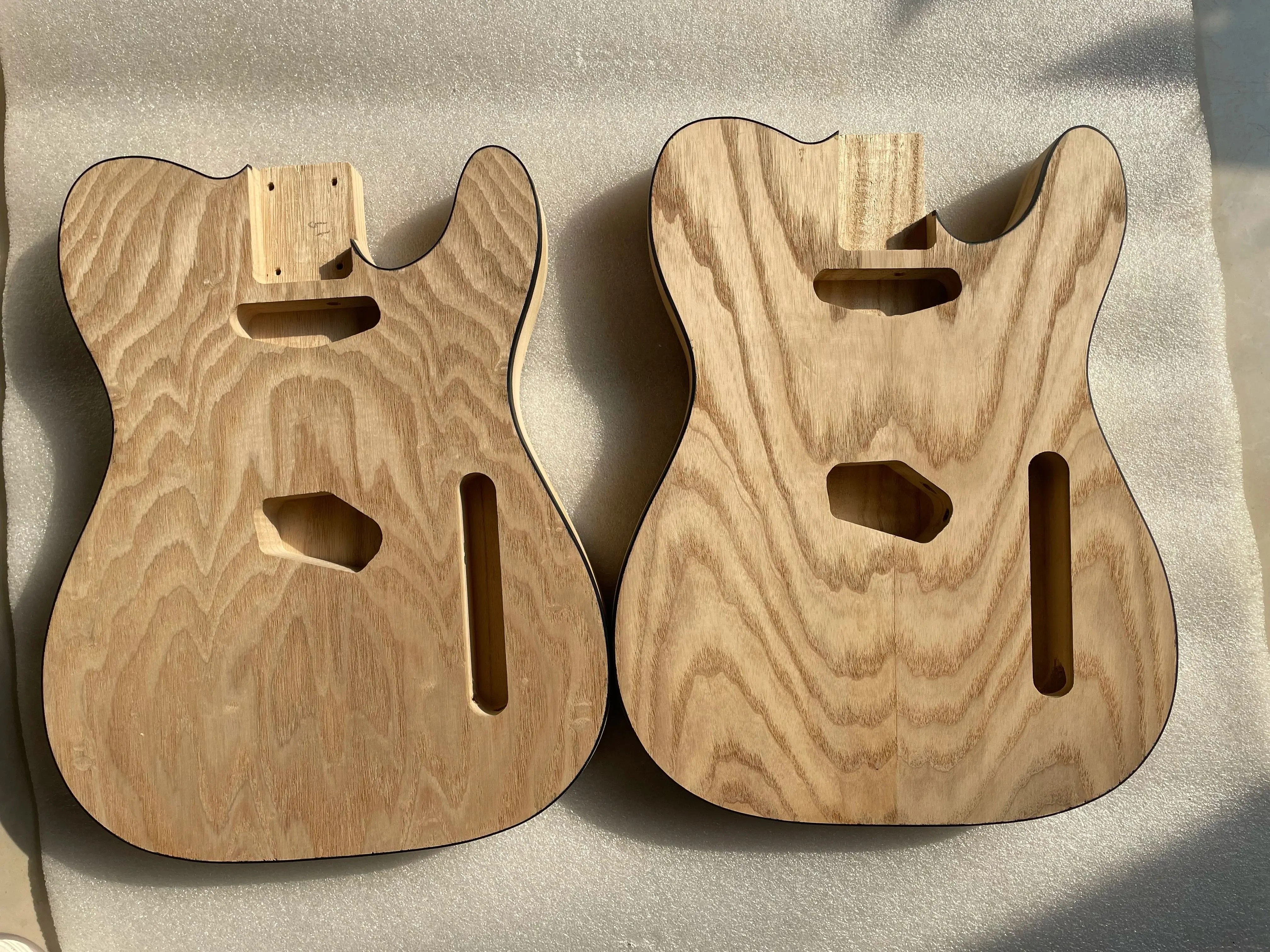 Unfinished Electric Guitar Body, Sycamore Ash Wood Veneer, TL-T02 Guitar Barrel, TL Style, DIY Parts, Accessory