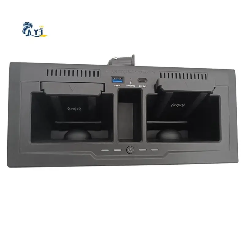 

AY03-15W Car Wireless Charger Center Console Phone Holder Charging Plate For Land Rover Defender 110 130 2020-2022