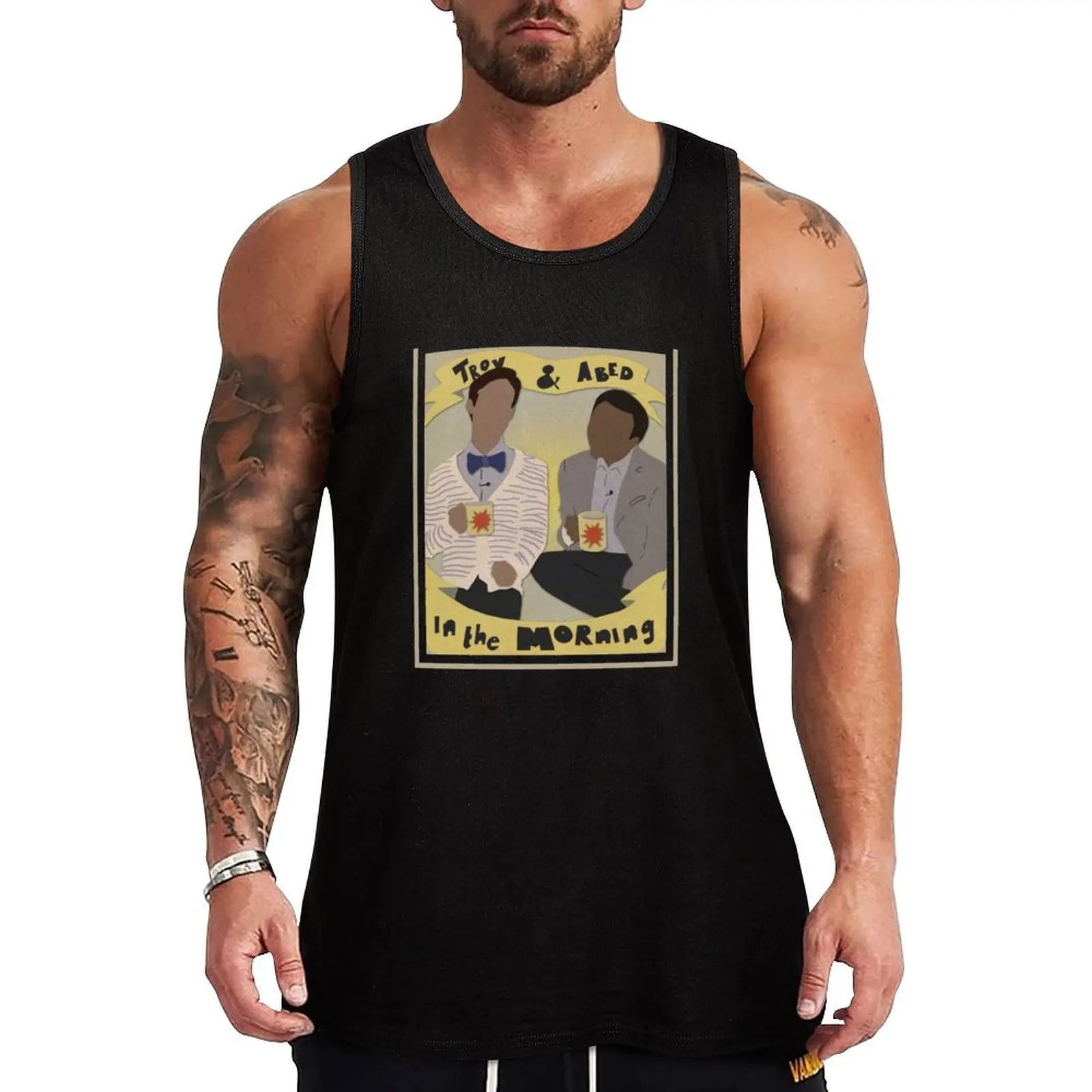 TROY AND ABED IN THE MORNING(2) Tank Top t-shirts for Men's gym Men's gym t-shirts summer clothes men 2024